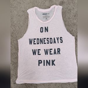 Authentic Official Mean Girls Merch "On Wednesdays We Wear Pink" Tank Top